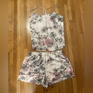 Victoria's Secret Black and Pink Floral Sleeping set
